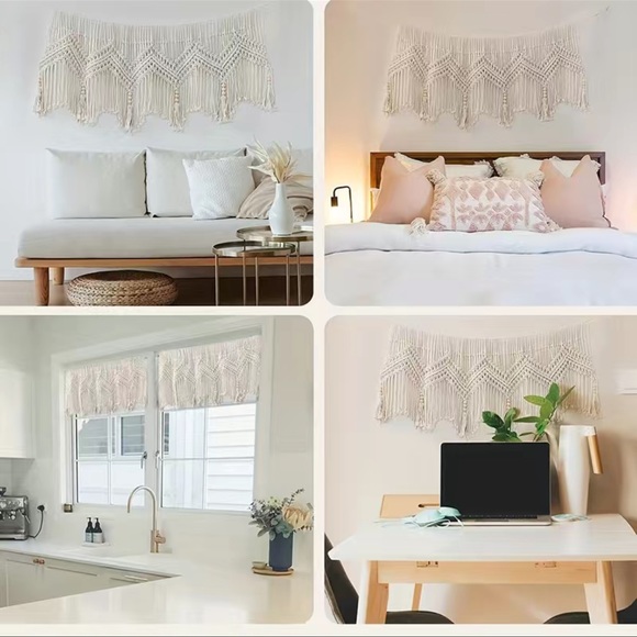 New: Soul Embellishments Modern Home Decor Boho Style Handwoven Macrame Accents - Picture 5 of 13